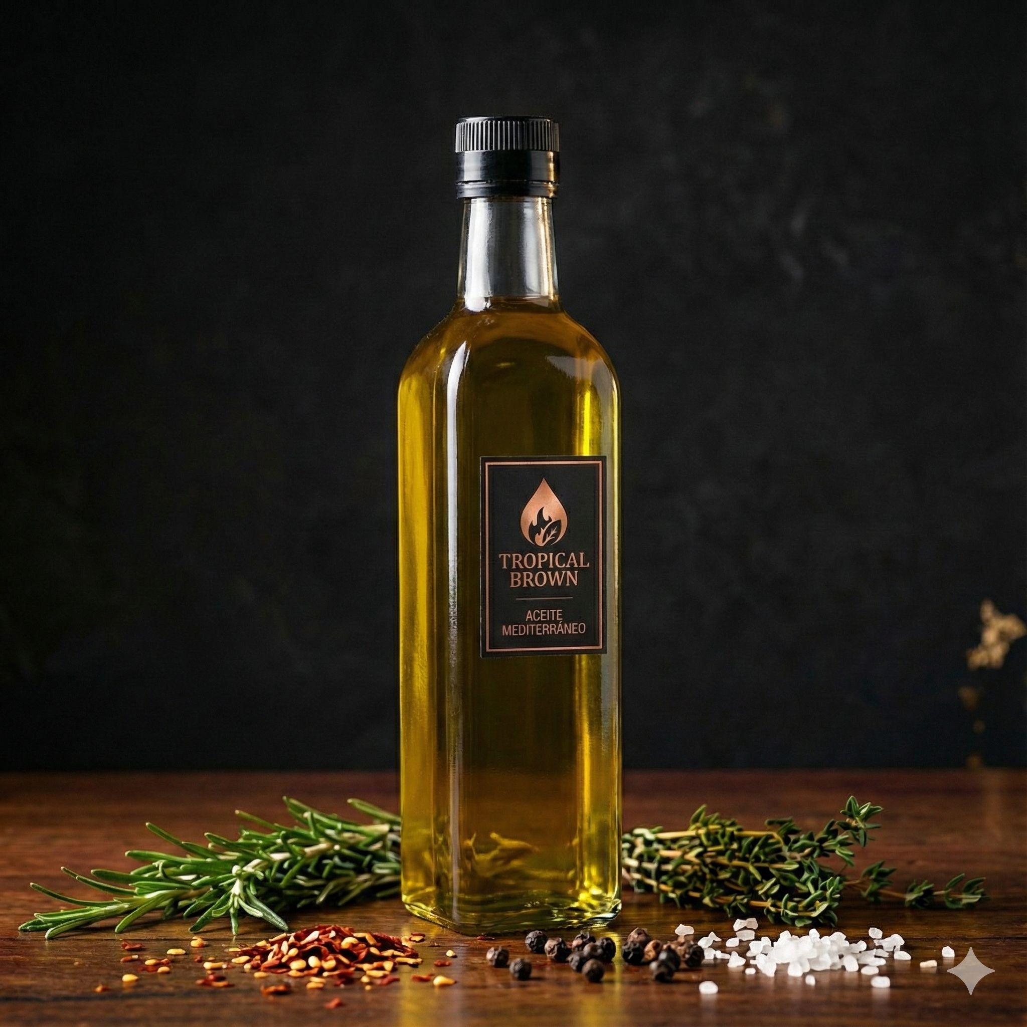 Aceite de Oliva • Tomillo Seco • Romero • Albahaca
