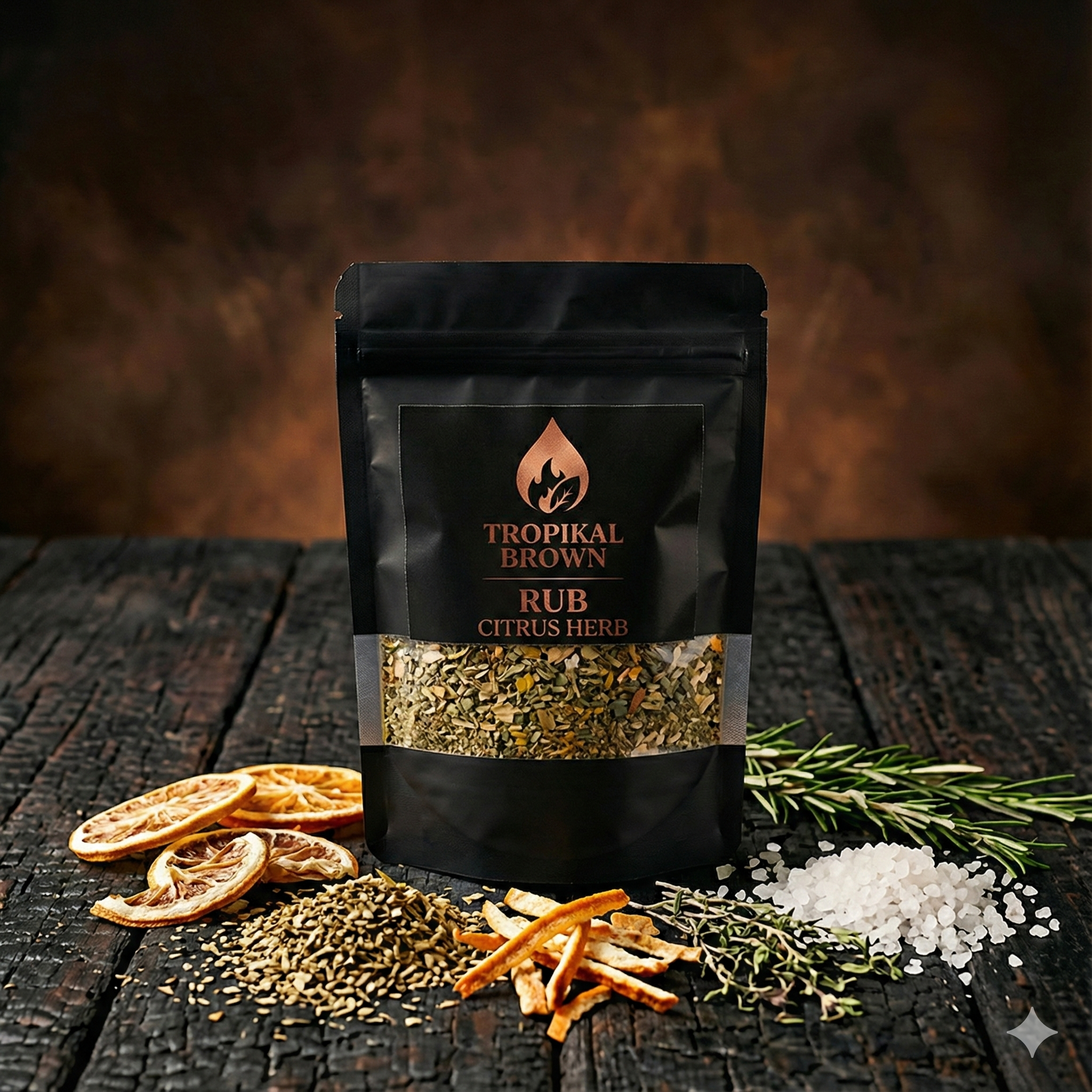 Sal de Mar • Cáscara de Lima • Pimienta • Orégano • Albahaca